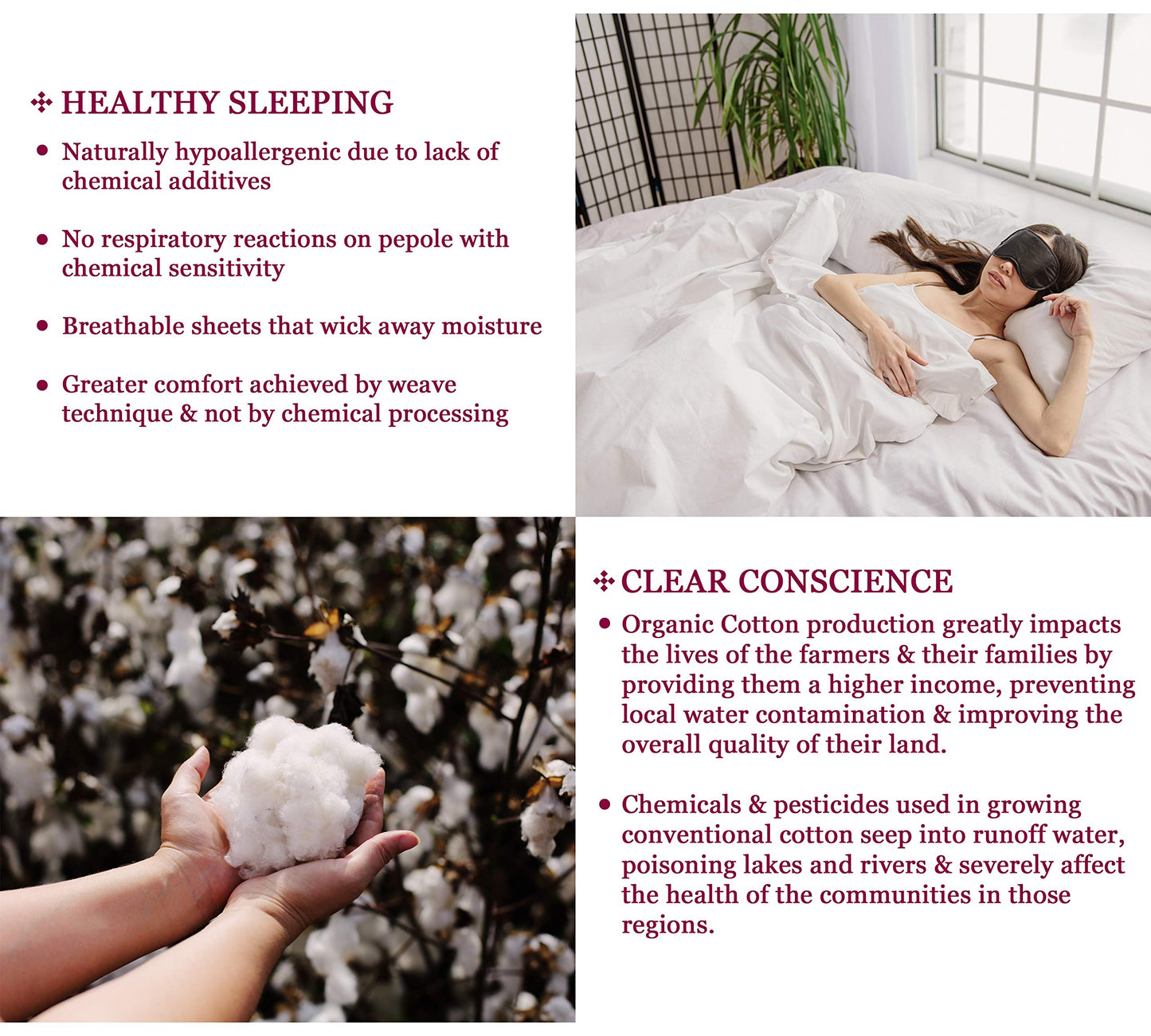 pillowcase A1HC GOTS Set of 2) Super Soft Sateen Cotton Pillow Cases Wrinkle Resistant Anti Allergy Free White King 21"X36"), Without Membrane Lining