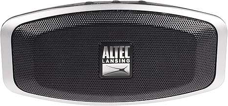 Waterproof portable Bluetooth speaker with 6-hour battery