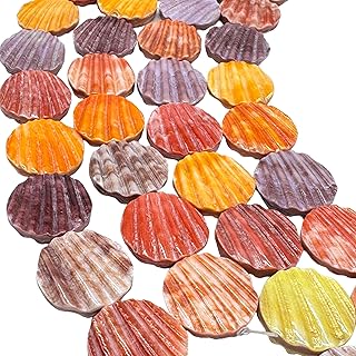 Rainbow Seashell Beads for Jewelry and Healing