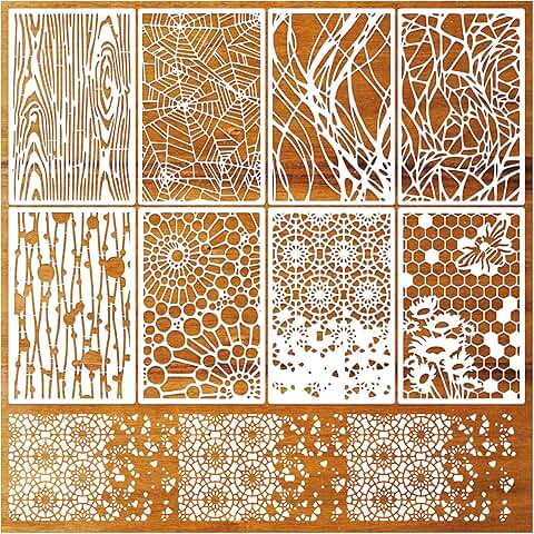 8 Reusable Craft Stencils for Texture and Layering