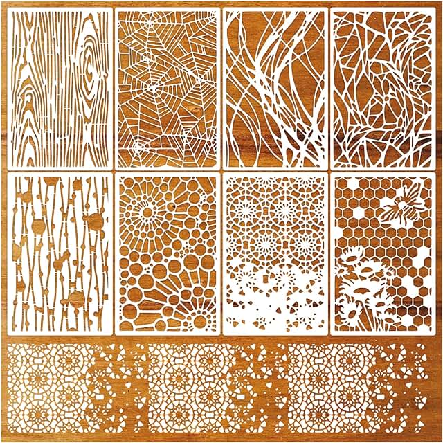 8 Reusable Craft Stencils for Texture and Layering