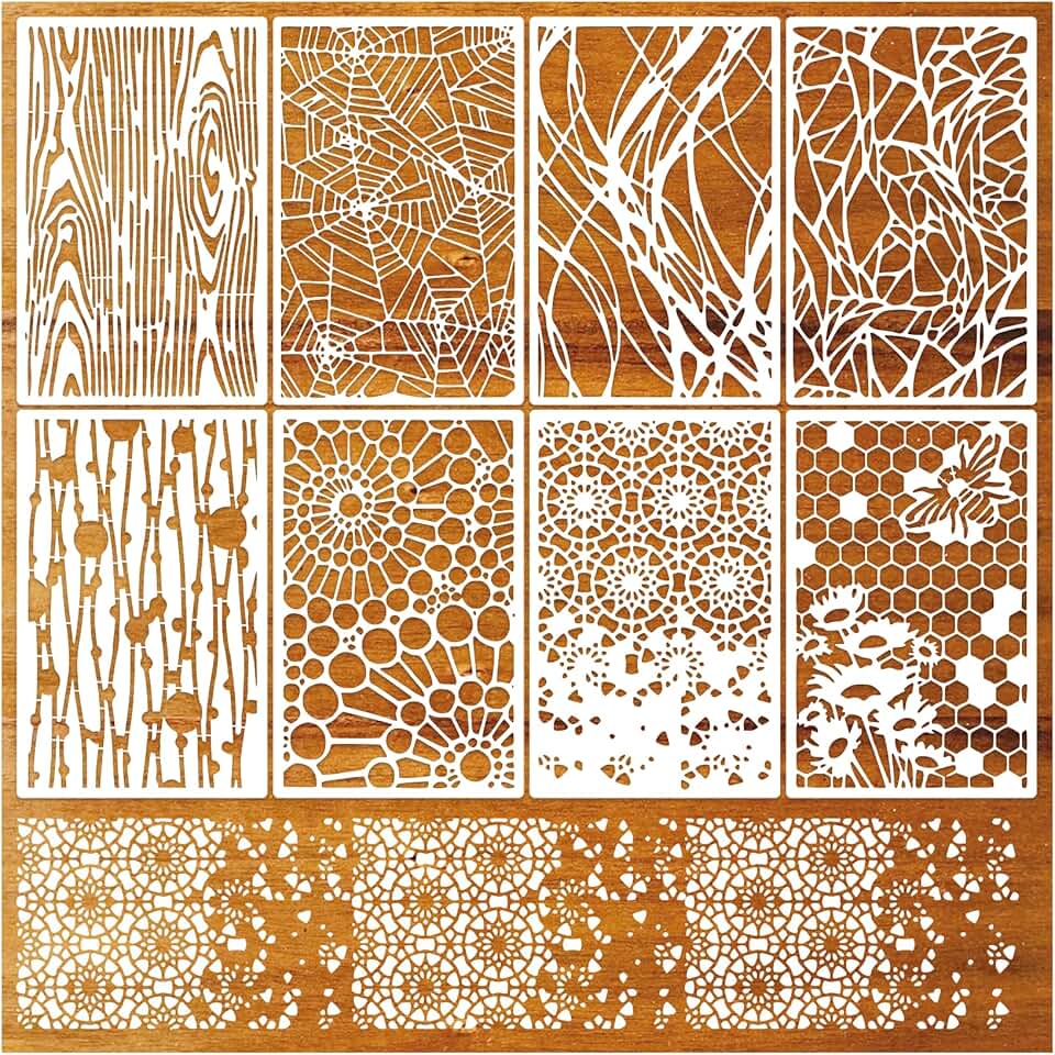 8 Reusable Craft Stencils for Texture and Layering