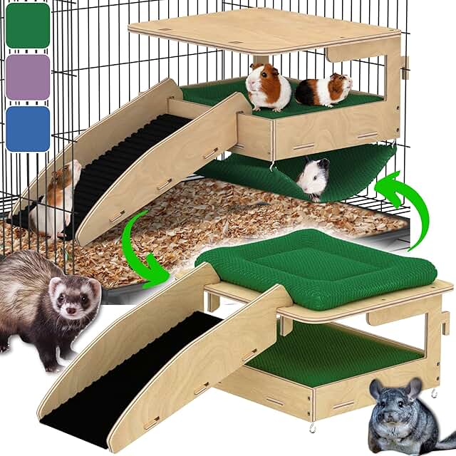 Guinea Pig Hideout and Hammock Combo for Small Pets