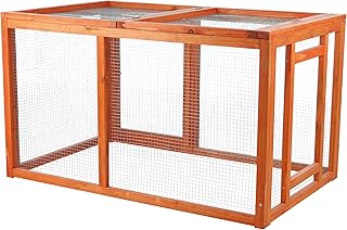 Outdoor Chicken Run with Mesh Cover Extension