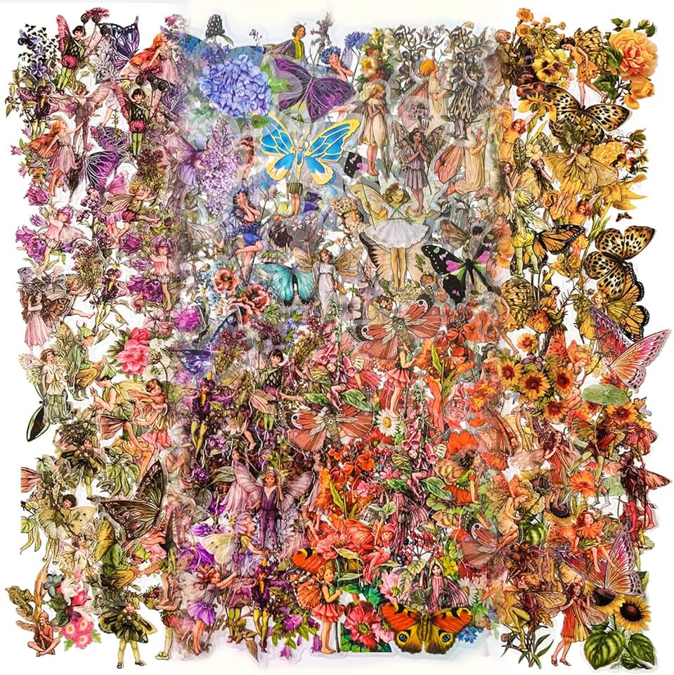 Vintage Fairy Stickers for Journaling, 180 Pieces