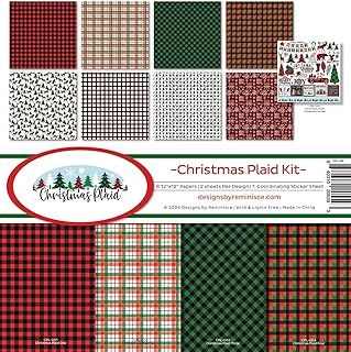 Christmas Plaid Scrapbook Collection Kit
