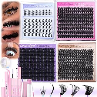 5-Style Lash Clusters Kit with Tools and Adhesives