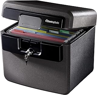 Fireproof and waterproof safe with key lock