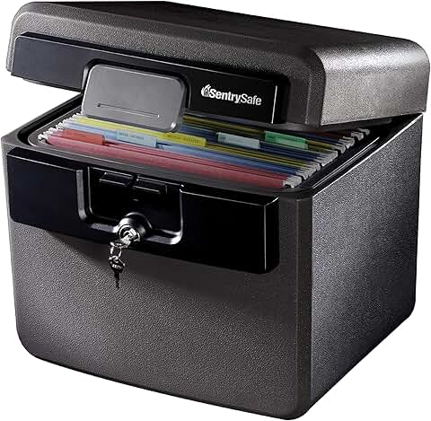 Fireproof and waterproof safe with key lock