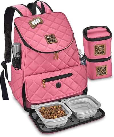 Pink Unisex Weekender Dog Backpack