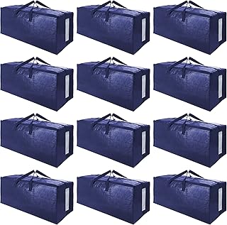 12 Large Heavy Duty Moving Storage Bags with Handles