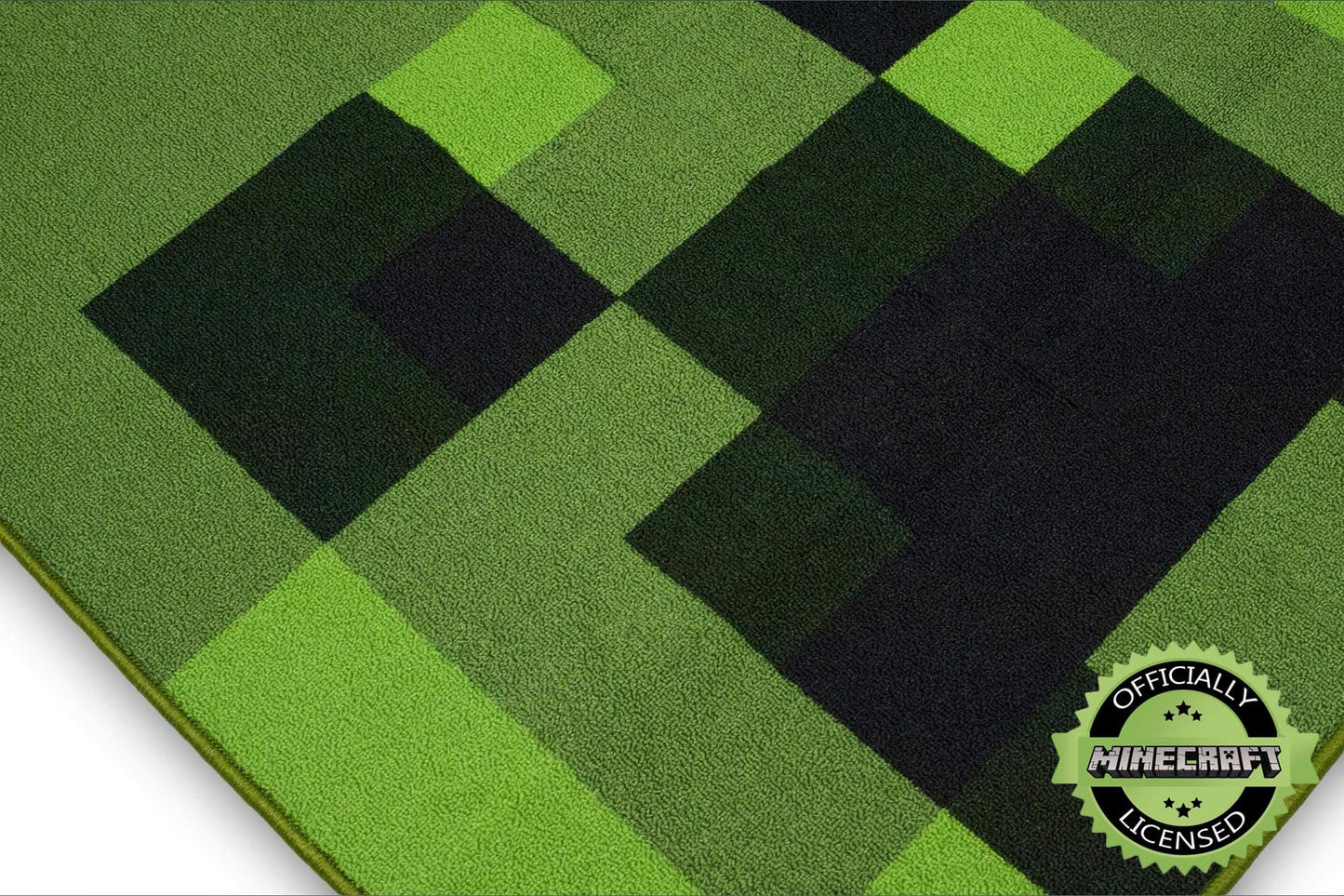 Area Rug  Creeper Decorations Rug Features Creeper from Creeper Face Decorations  39-Inch Square Area Rug