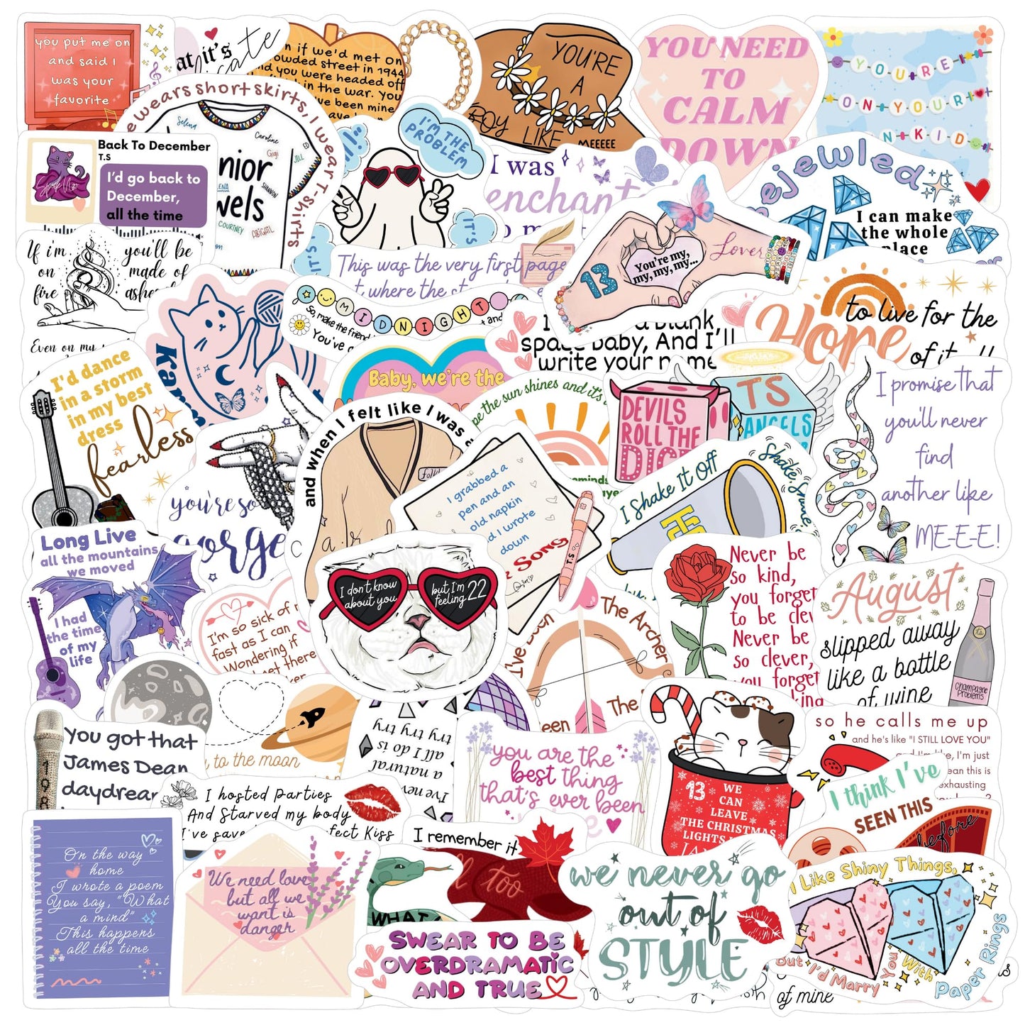 50 Inspirational Quote Stickers for Teens and Kids