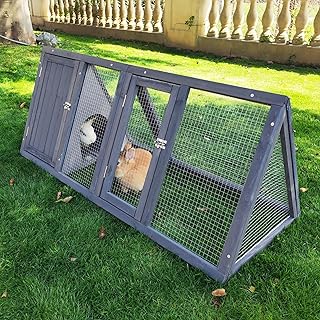 Outdoor Wooden Chicken Coop with Run and Ventilation