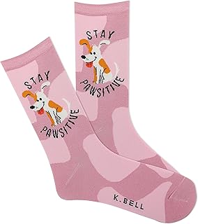 Women's Fun Dog Lover Crew Socks, 1 Pair