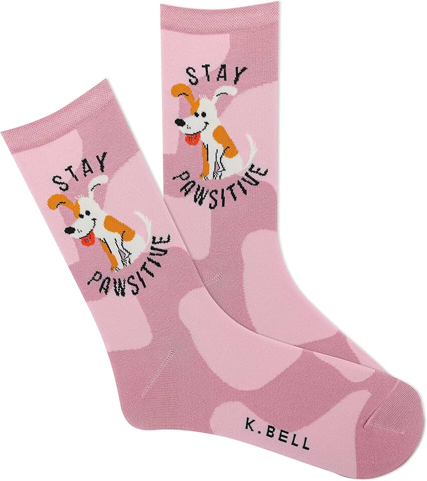 Women's Fun Dog Lover Crew Socks, 1 Pair