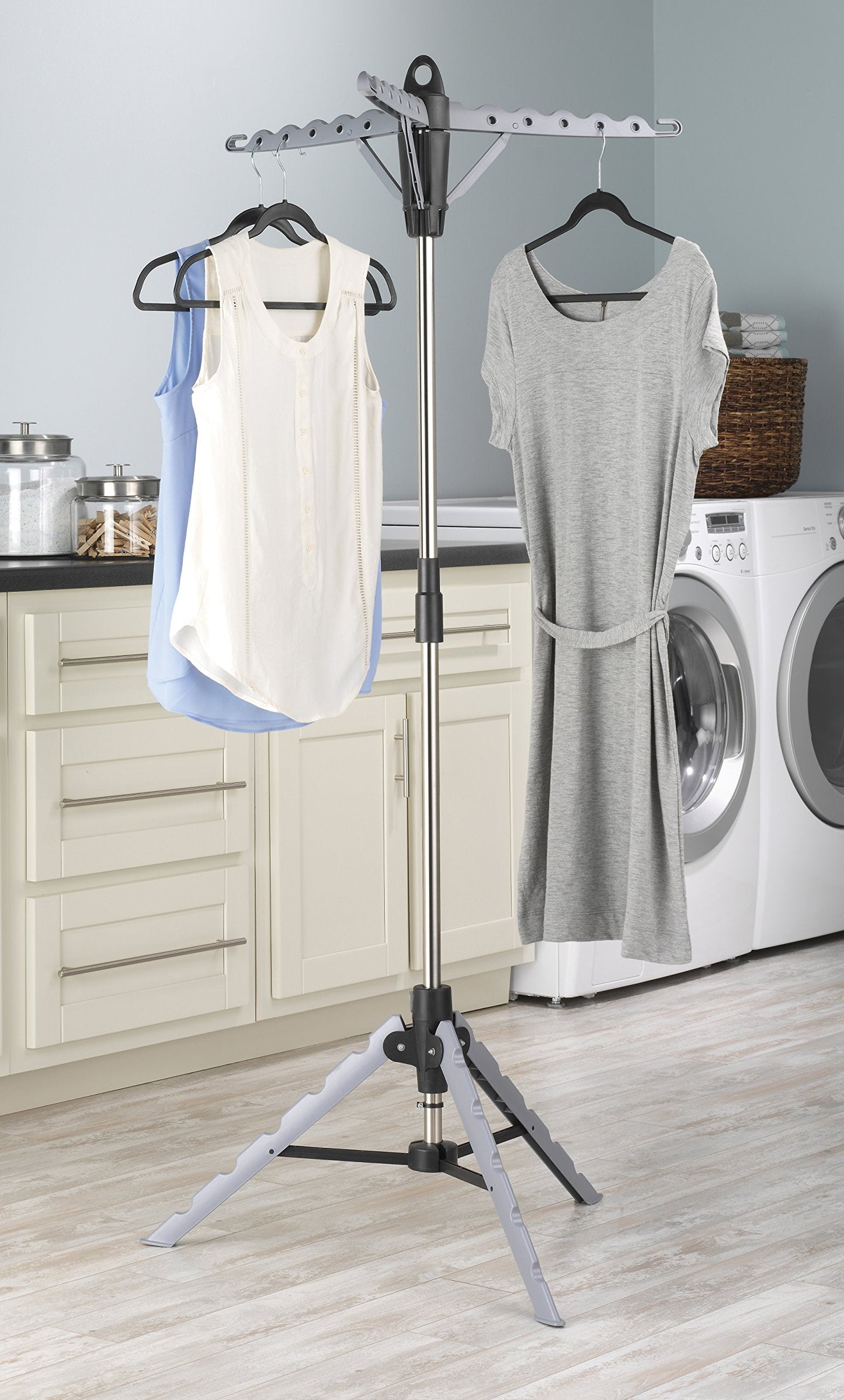 Garment  Drying Rack, 28x28x64.5, Grey