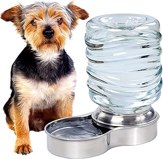 Automatic Dog Water Dispenser with Refillable Bottle