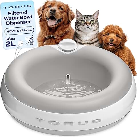 Portable Dog Water Dispenser, 2L, No Spill, No Power