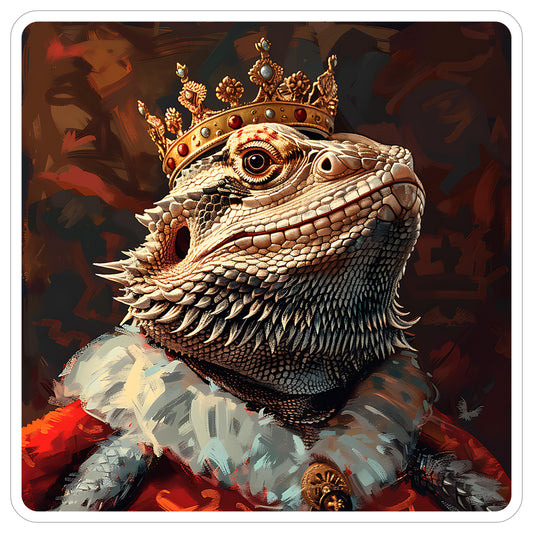 Cute Bearded Dragon Waterproof Vinyl Sticker