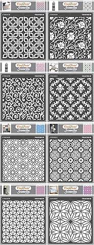 Background Pattern Stencils for Painting on Various Surfaces