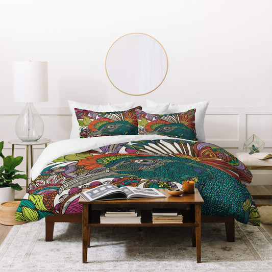Valentina Ramos Alexis and The Flowers Duvet Set with Two Pillow Shams, King, Multi