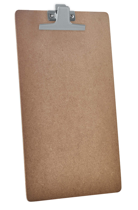 Legal Size Clipboard with Metal Clip, Pack of 6