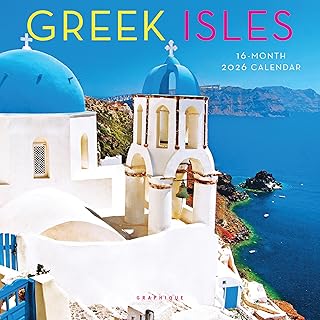 Greek Isles Mini Wall Calendar for 2026