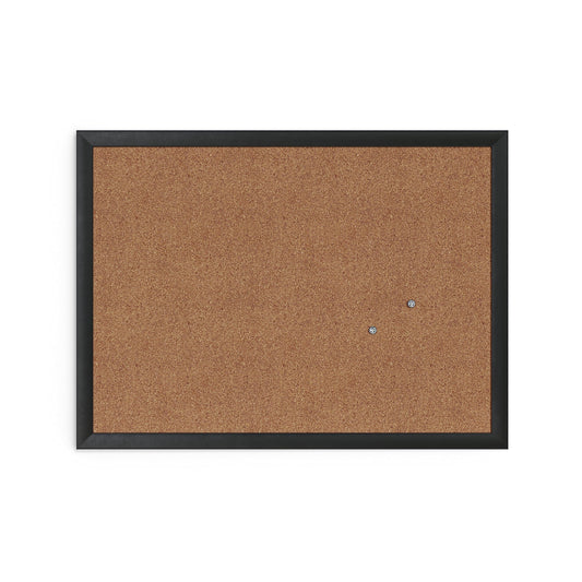 Black Wood Frame Cork Bulletin Board 17x23