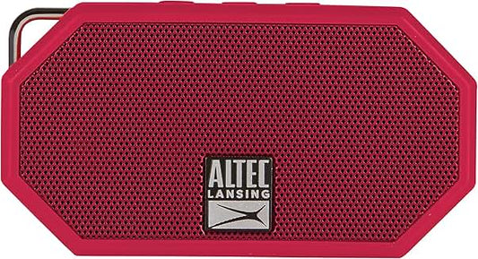 Waterproof Bluetooth Speaker, IP67, Floats, Compact, Red