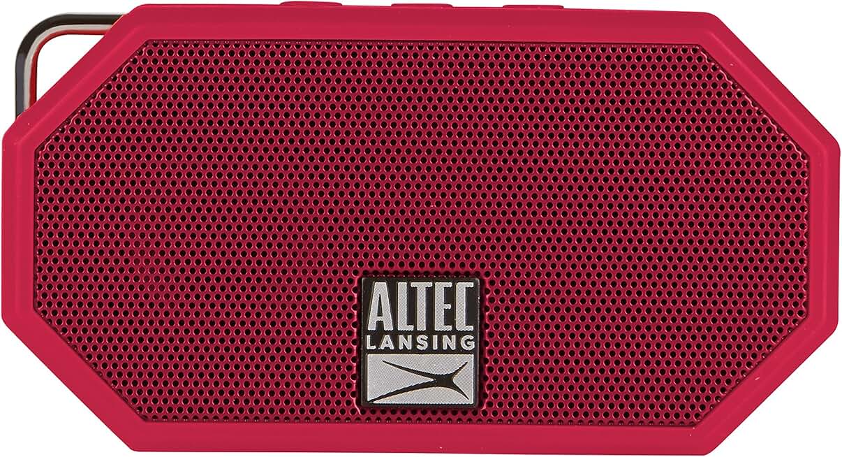 Waterproof Bluetooth Speaker, IP67, Floats, Compact, Red