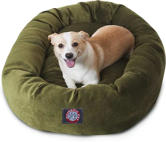 Soft Micro Velvet Round Dog Bed for Comfort