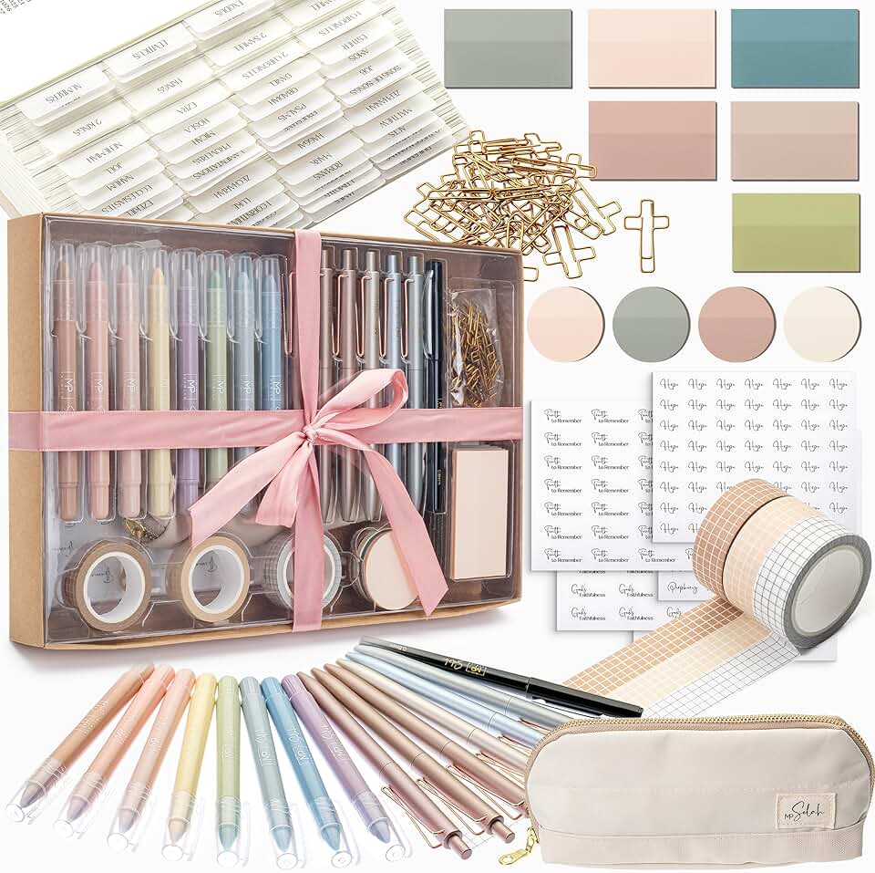 Bible Journaling Set with Highlighters and Tabs