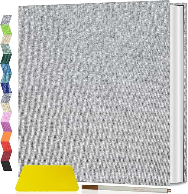 Self-Adhesive Photo Album for 4x6 to 8x10 Pictures