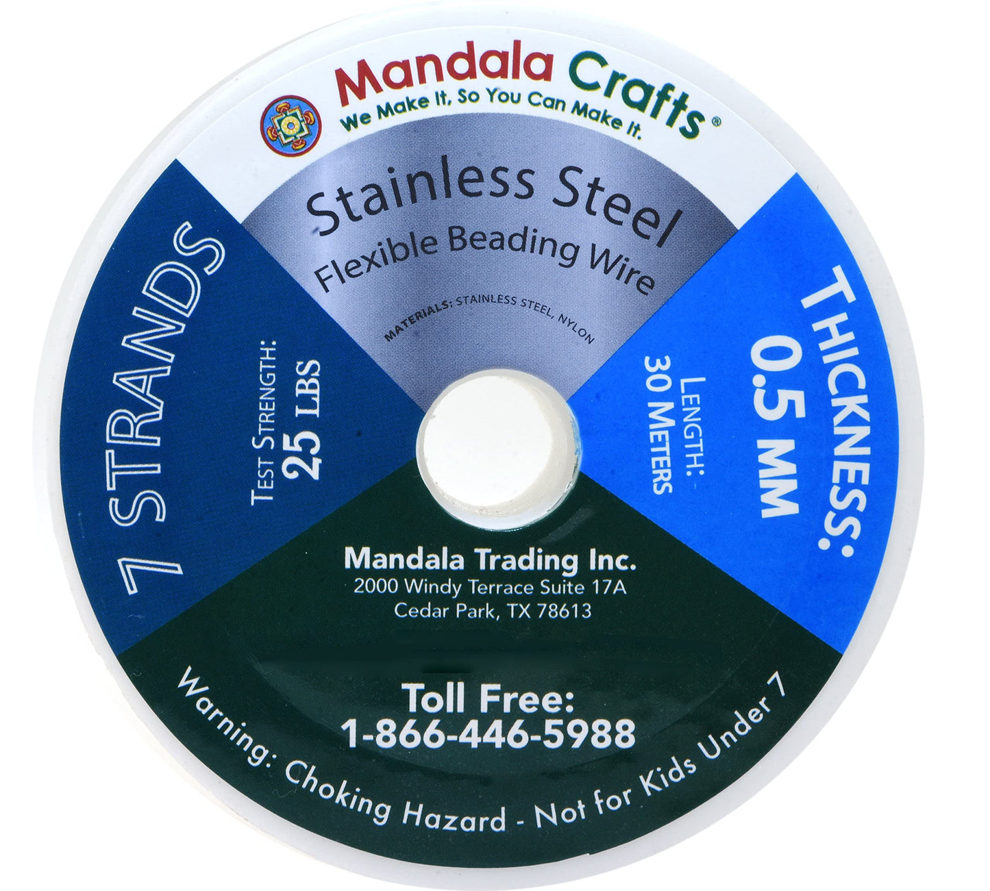 7 Strand Stainless Steel Beading Wire for Jewelry Making