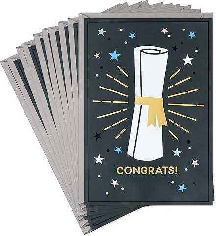 Graduation Cards with Envelopes, Set of 10