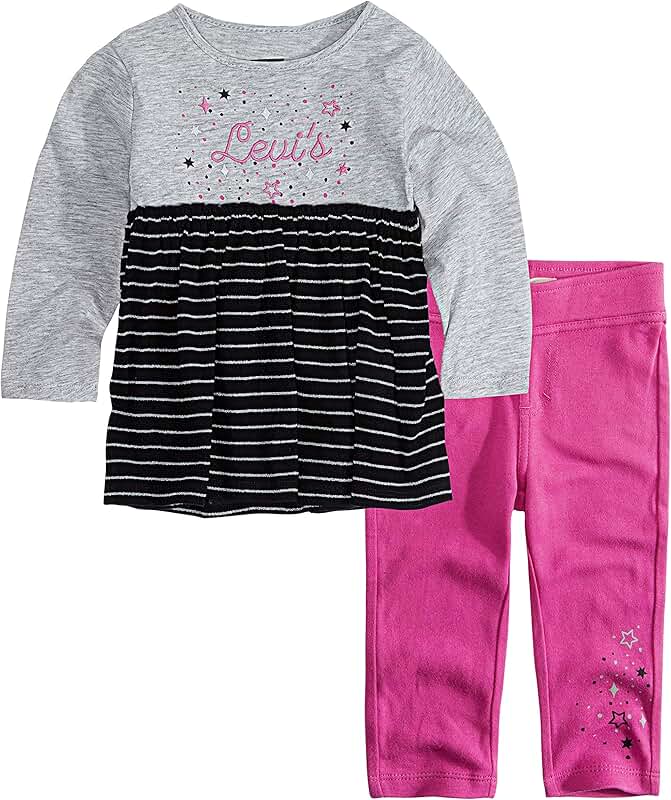 Baby Girls' Long Sleeve T-shirt and Leggings Set