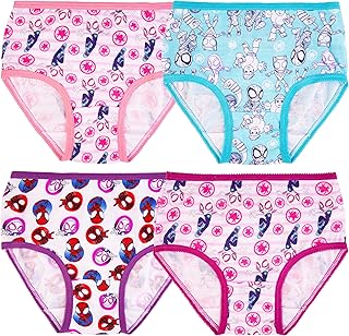Girls' Spiderman and Ghost Spider Cotton Panties, 7-Pack