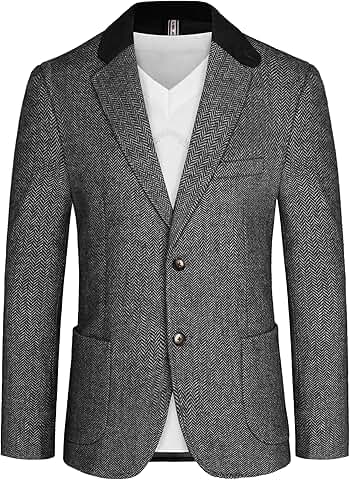 Men's Vintage Tweed Wool Blazer