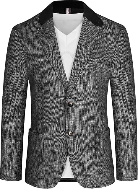 Men's Vintage Tweed Wool Blazer