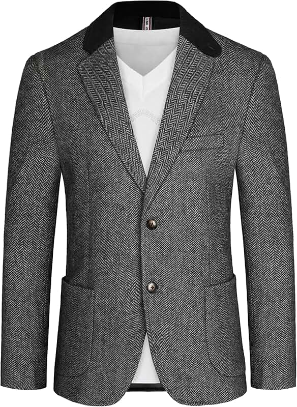 Men's Vintage Tweed Wool Blazer
