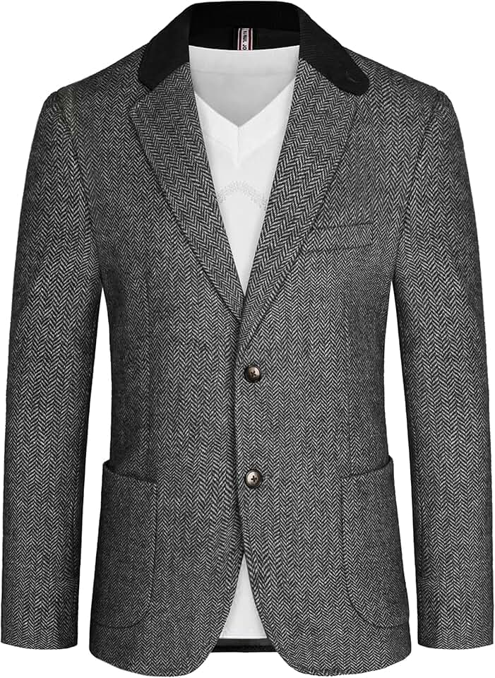 Men's Vintage Tweed Wool Blazer