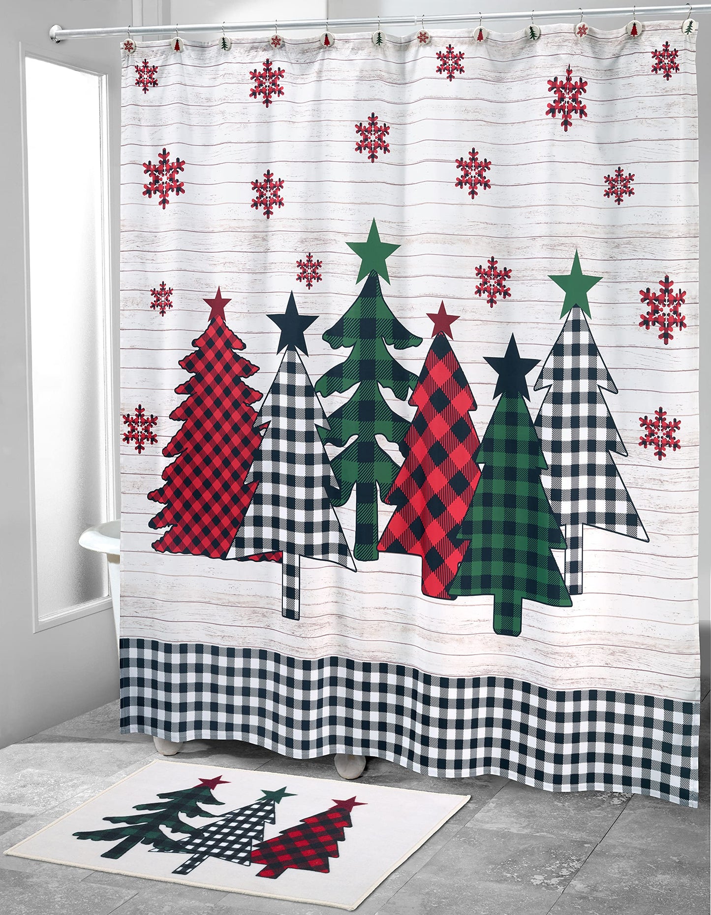 Tis The Season  Shower Curtain, Multicolor