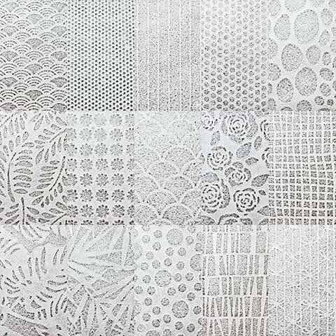 Handmade Lace Mulberry Paper Pack, 30 Sheets, 15 Designs