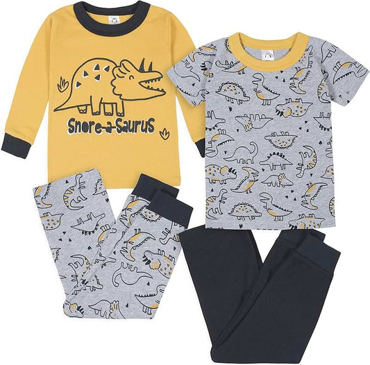 Baby Boys' 4-Piece Toddler Pajama Set