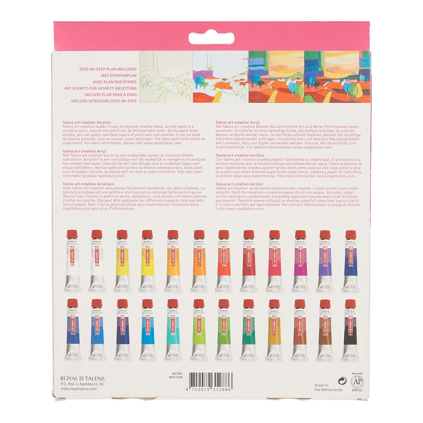 Acrylic Paint Set 24 x 12 ml