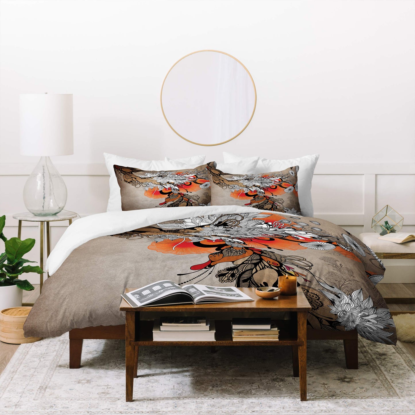 Iveta Abolina Sonnet Duvet Set with Two Pillow Shams, King, Multi