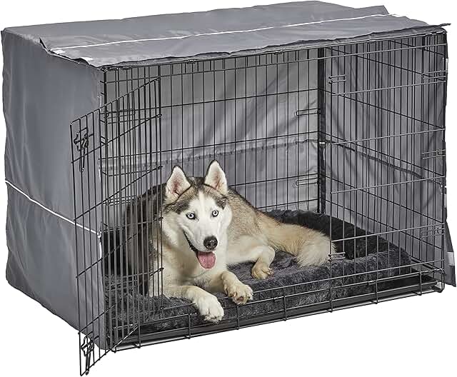 Dog Crate Comfort Kit with Cover and Bed