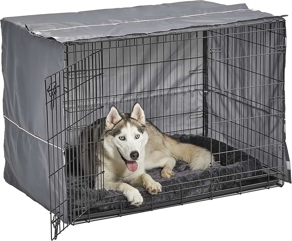 Dog Crate Comfort Kit with Cover and Bed