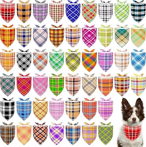 200 Pack Large Dog Bandanas for Grooming